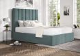 Amalfi Eden Sea Grass Upholstered Ottoman Compact Double Bed Frame Only