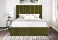 Amalfi Hugo Olive Upholstered Ottoman Single Bed Frame Only