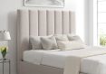 Amalfi Linea Fog Upholstered Ottoman Single Bed Frame Only