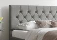 Rimini Ottoman Eire Linen Grey Super King Size Bed Frame Only