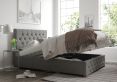 Rimini Ottoman Eire Linen Grey King Size Bed Frame Only