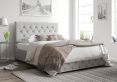 Rimini Ottoman Pastel Cotton Storm Double Bed Frame Only