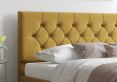 Rimini Ottoman Plush Velvet Ochre Double Bed Frame Only