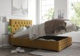 Rimini Ottoman Plush Velvet Ochre Compact Double Bed Frame Only