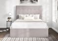 Piper Hugo Dove Upholstered Ottoman Compact Double Bed Frame Only
