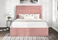 Piper Hugo Powder Upholstered Ottoman Compact Double Bed Frame Only