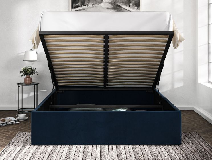 Piper Hugo Royal Upholstered Ottoman King Size Bed Frame Only