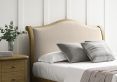 Lyon Arran Natural Upholstered Oak Bed Frame - LFE - Double Bed Frame Only