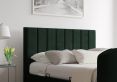 Berkley Upholstered Hugo Bottle Green Ottoman TV Bed - King Size Bed Frame Only