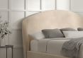 Eclipse Upholstered Bed Frame - Compact Double Bed Frame Only - Savannah Almond