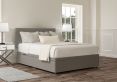 Henley Siera Silver Upholstered Super King Size Headboard and Side Lift Ottoman Base