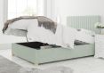 Levisham Ottoman Pastel Cotton Eau De Nil Compact Double Bed Frame Only