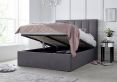 Linea Grey Upholstered Ottoman King Size Bed Frame Only