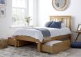 Malmo Oak Finish Solo Wooden Bed Frame - Single Bed Frame Only
