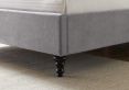 Lilly Upholstered Light Grey Double Bed Frame Only