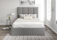Turin Arran Pebble Upholstered Ottoman Compact Double Bed Frame Only