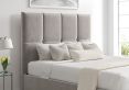 Turin Hugo Platinum Upholstered Ottoman Single Bed Frame Only