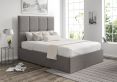 Turin Trebla Charcoal Upholstered Ottoman Single Bed Frame Only