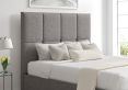 Turin Trebla Charcoal Upholstered Ottoman Compact Double Bed Frame Only