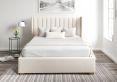 Essentials Winged Off White Ottoman King Size Bed Frame