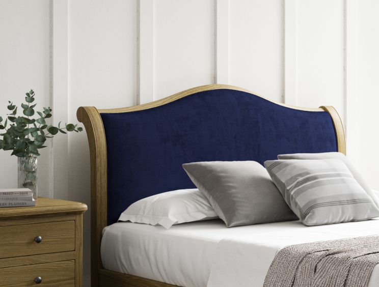 Lyon Hugo Royal Upholstered Oak Bed Frame - LFE - Super King Size Bed Frame Only