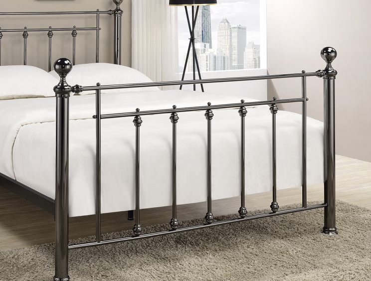 Evermore Black Double Bed Frame