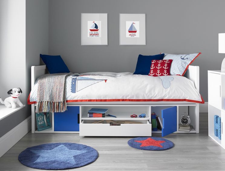 Vancouver Cabin Bed Frame Only - Blue