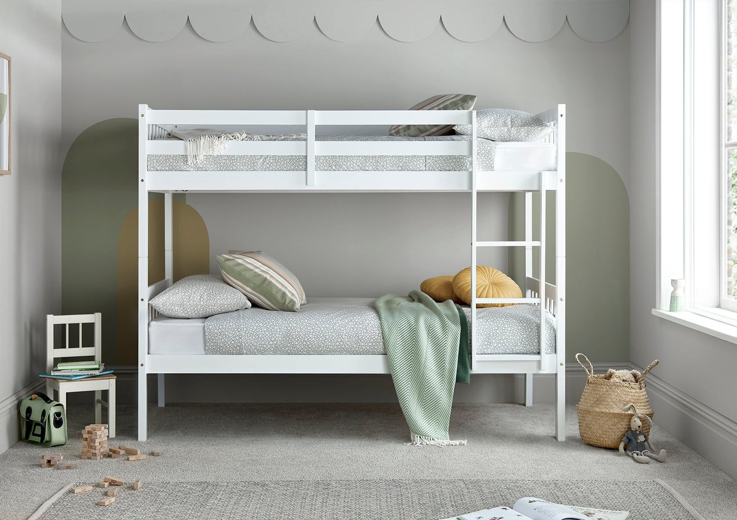 White Bunk Beds