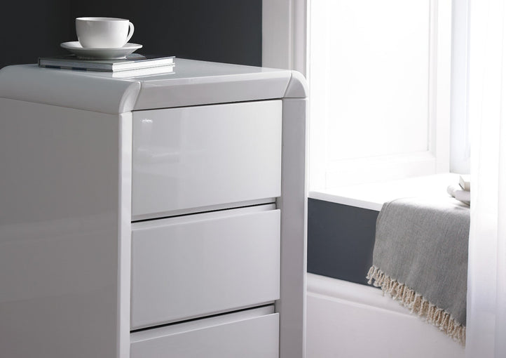 High Gloss Bedside Tables - Time4Sleep