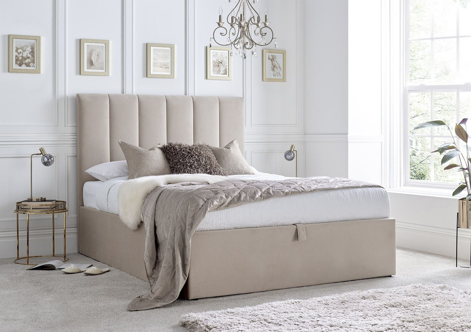 Cream Upholstered Beds