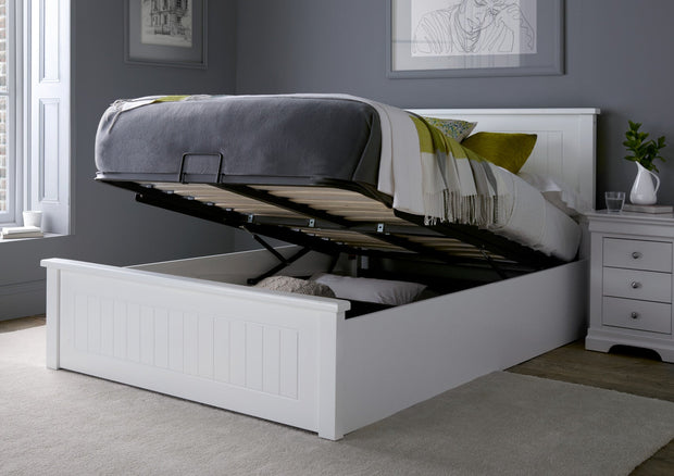 White Ottoman Beds