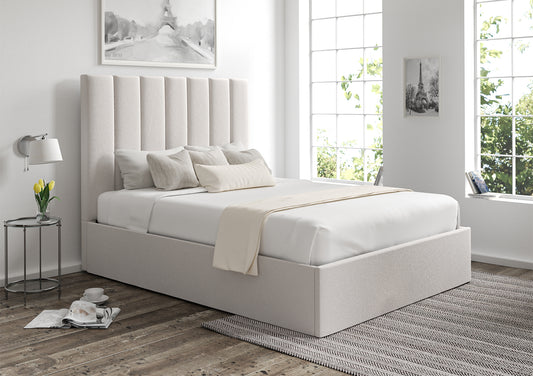 Amalfi Upholstered Ottoman Bed Frame Only Bed time4sleepadmin Double Arran Natural