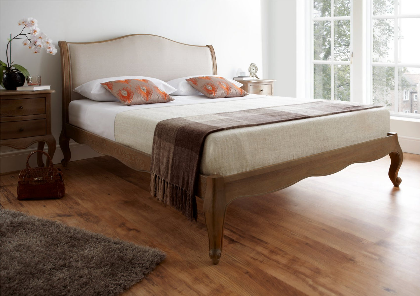 Amelia Oak Bed Frame - LFE Bed time4sleepadmin Double