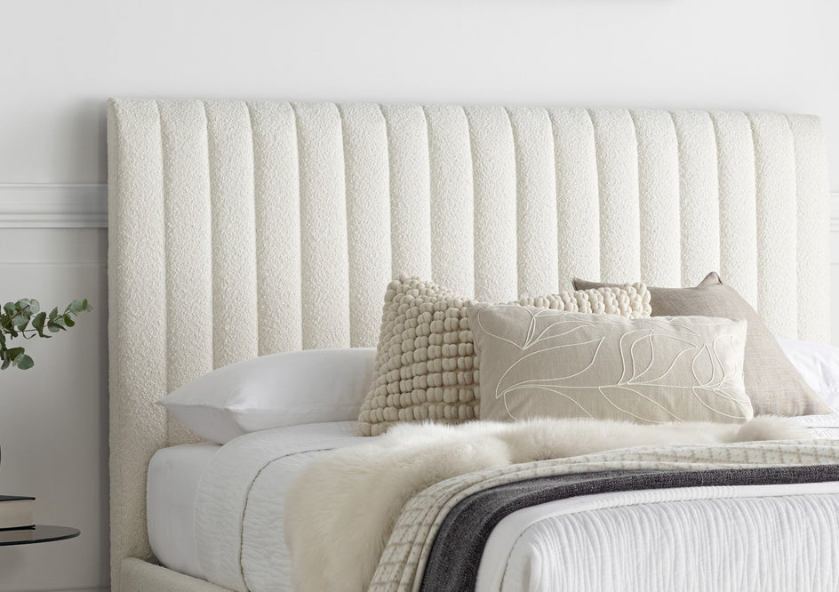 Anna Ottoman Cream Boucle Bed Frame Only – Time4Sleep