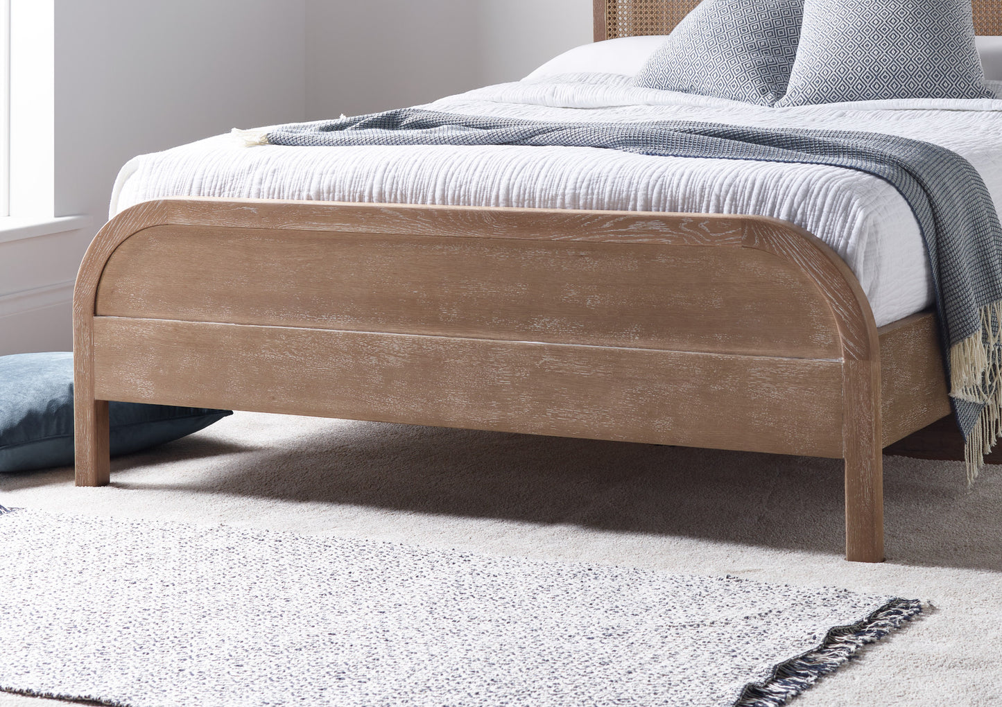 Annecy Rattan HFE Wooden Bed Frame Bed time4sleepadmin
