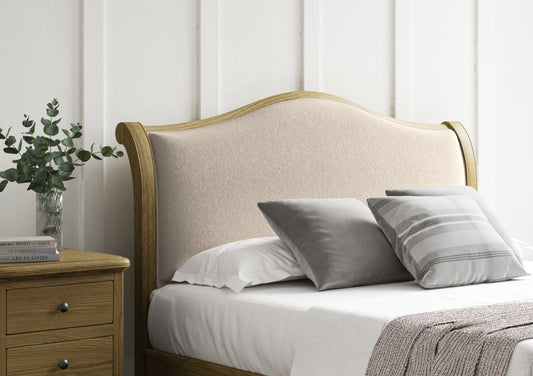 Lyon Arran Natural Upholstered Oak Bed Frame - LFE - Bed Frame Only Bed time4sleepadmin