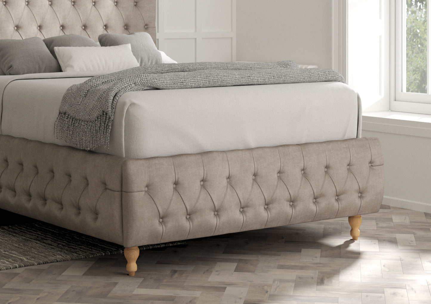 Billy Upholstered Bed Frame Only Bed time4sleepadmin