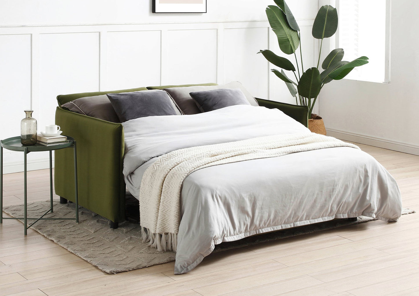 Coniston Olive Green 2 Seater Sofa Bed Furniture time4sleepadmin