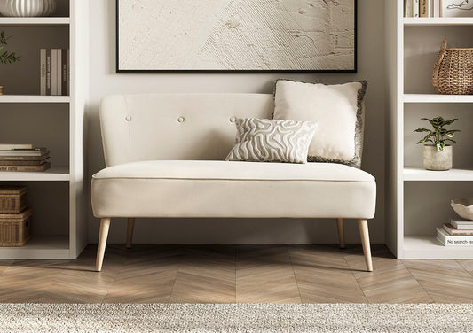 Blyth Sand 2 Seater Upholstered Sofa Furniture LPD Furniture