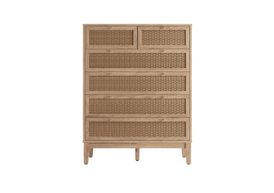 Newquay Rattan 4+2 Drawer Chest Furniture time4sleepadmin