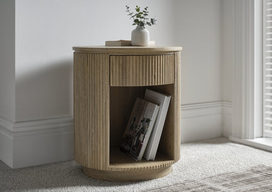 Brackenridge Oak Finish Bedside Furniture Importas