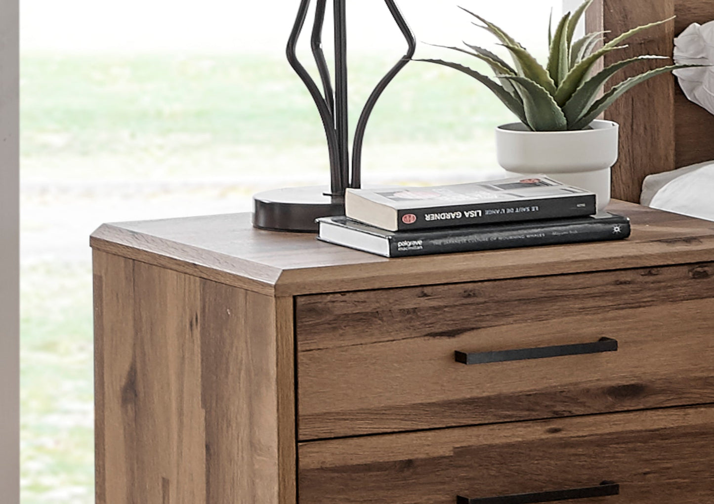 Brookes 3 Drawer Wooden Bedside Furniture Ho Nai