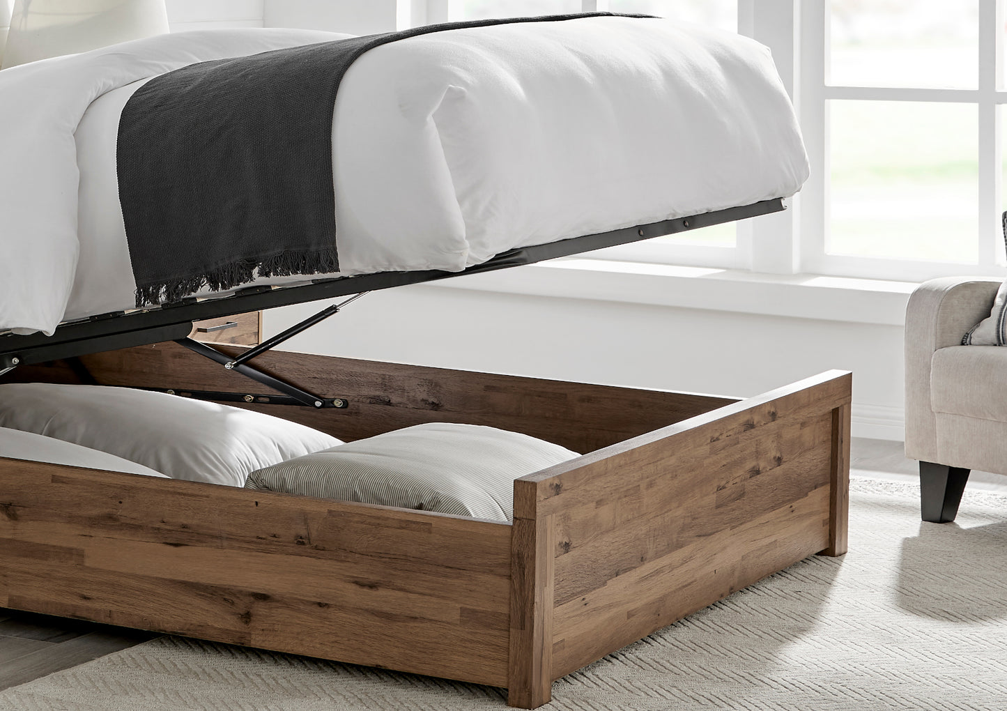 Brookes Wooden Ottoman Storage Bed Bed time4sleepadmin