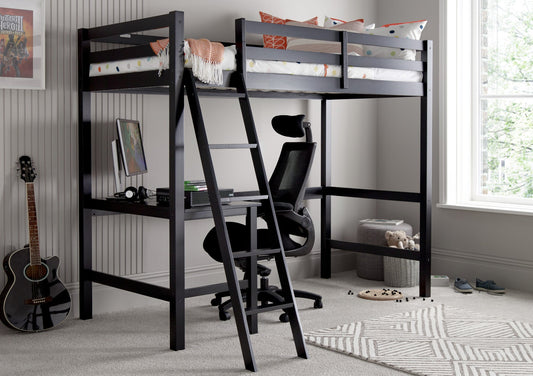 Bundle: Fusion Gaming high Sleeper Including Essentials Slim flex Mattress Bundle time4sleepadmin