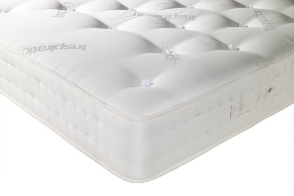 Bundle: Stacking White Wooden Pair Of Single Bed Frame & 2x Luxury 1000 Mattresses Bundle time4sleepadmin