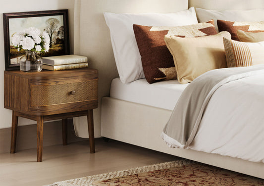 Brancaster Smoked Oak 1 Drawer Bedside Furniture time4sleepadmin