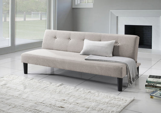 Essentials Oat Upholstered Sofa Bed Furniture time4sleepadmin