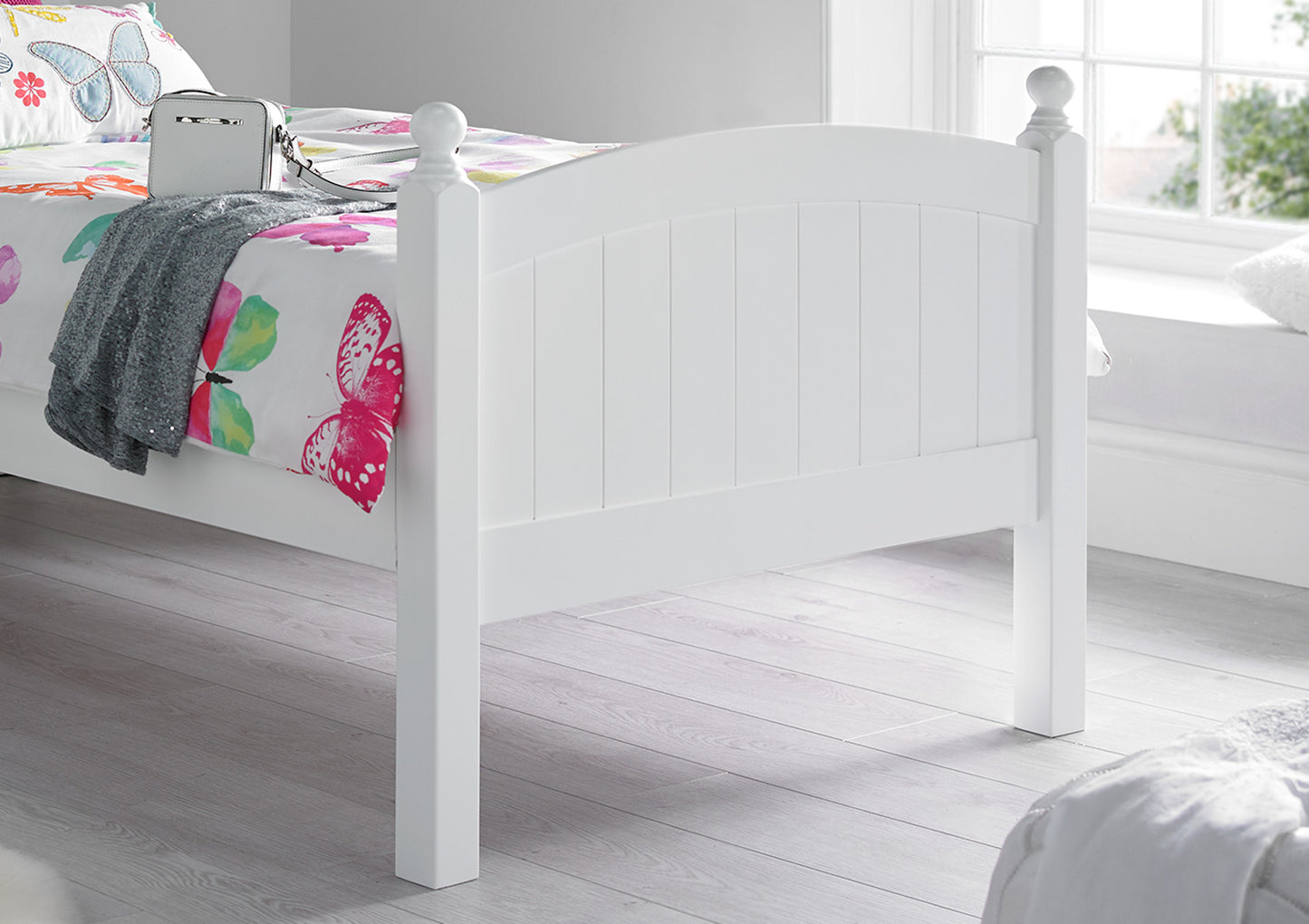 Charleston Solo White Bed With Liv & Lou Guest UnderBed Bed time4sleepadmin