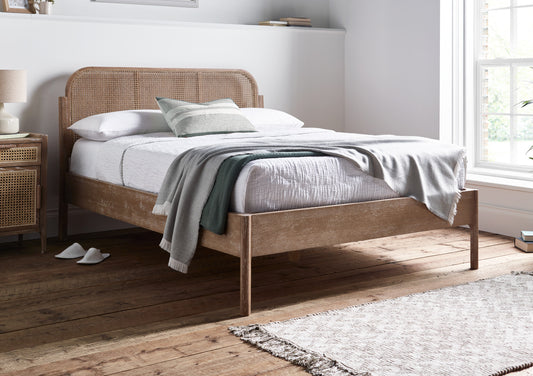 Colmar Rattan LFE Wooden Bed Frame Bed time4sleepadmin