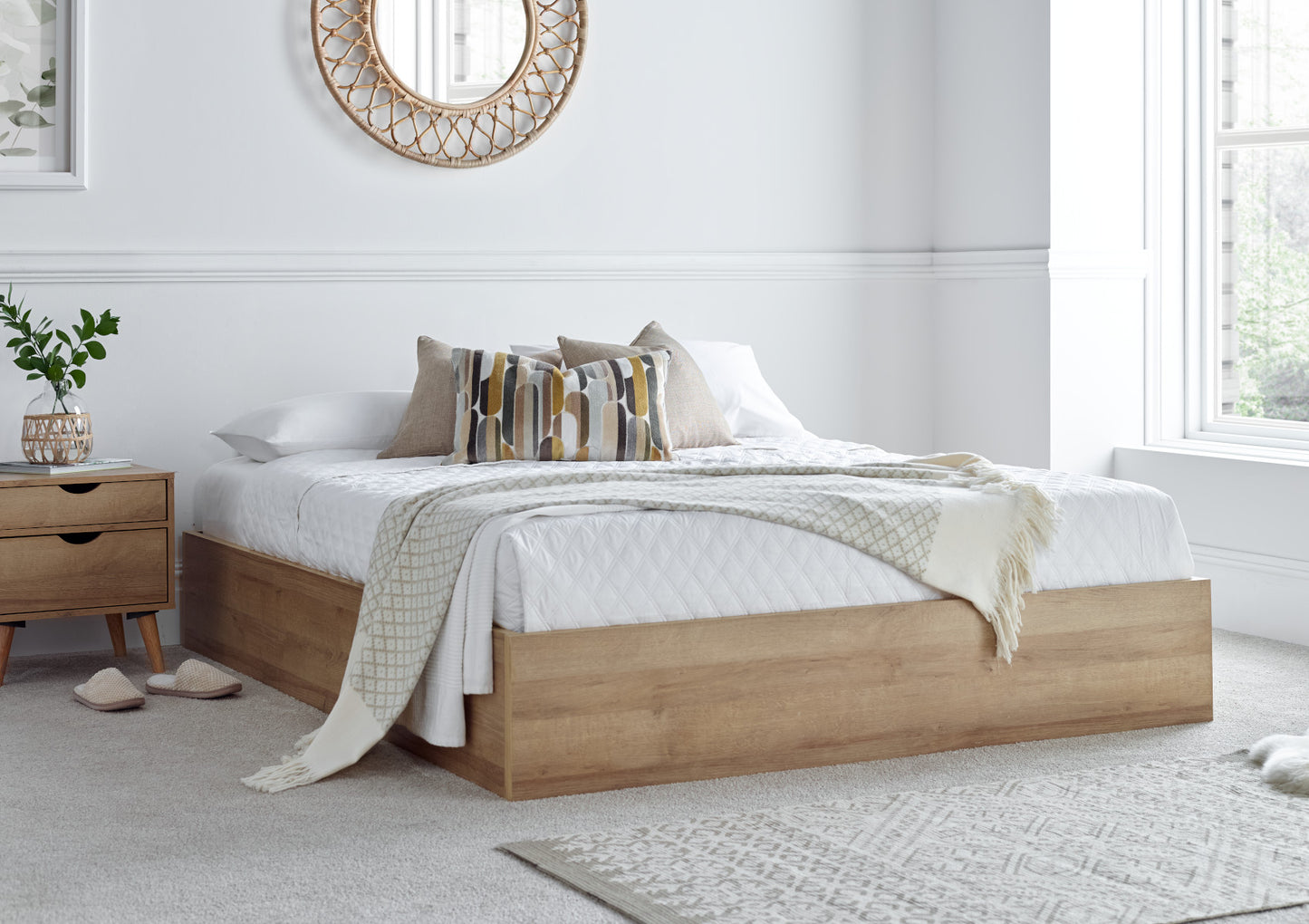 Molle Wooden Ottoman Storage Bed Frame Only Bed time4sleepadmin King